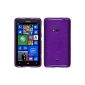 Silicone Case for Nokia Lumia 625 - Brushed Purple - Cover PhoneNatic ​​Cover + Protector (Electronics)