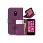 DONZO Wallet Structure Case for Nokia Lumia 620 Violet (Accessories)
