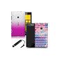 New Phoenix Trading Cover 2 shell case (pack of 2) For Nokia Lumia 520 Rose & Raindrop Aztec & Screen Protector & Stylus Black (Electronics)