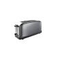 Russell Hobbs 21392-56 Colours Storm Grey long slot toaster, 6 adjustable browning levels, bun warmer (household goods)