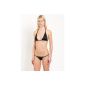 SKINSIX :: Women Bikini Set in Black 3 pcs: bwo180 Top Halter, bwu170 Tanga and String bwu150 (Misc.)