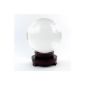 Glass ball clear crystal ball with stand (diameter 20 cm)