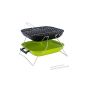 Barbecue Grill folding portable charcoal.  Design, lightweight and very functional - Green (Kitchen)
