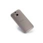 Liamoo HTC One M8 Cover Ultra Thin Slim Case Cover Hard Cover Bumper (gray transparent) (Electronics)