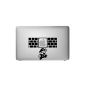 Incutex MacBook 13 "15" Air - Pro - Retina, Sticker "Mario", sticker, cover, self-adhesive vinyl material black and white SW, decal, skin, MacBook Decal (Electronics)