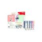 PEACH XL cartridges Combi Pack BK / PBK / C / M / Y - PI100-85 / C520 / C521 (compatible with CLI 521Pack) (Office supplies & stationery)