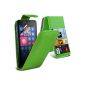 (Green) Nokia Lumia 630/635 Protective Artificial Credit / Debit Card Leather Flip Case Cover & LCD screen guard protector of shell Spyrox (Electronics)
