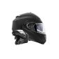 Stark Montreal matt black Size XL 61cm folding helmet with double visor system and the latest safety standard ECE 2205