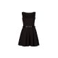 Fast Fashion - Dress More Size Plain Sleeveless Belted Skater - Female (48/50 Black) (Clothing)