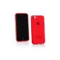 Me Out Kit FR TPU Gel Case for Apple iPhone 5C - Frost red print (Electronics)