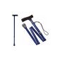 Cane cane cane aluminum blue 1 piece walking stick walker Tiga-Med canes crutches crutches