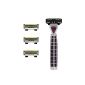 SHAVE-LAB - TRES - Starter Set Shaver with 4 blades (Purple Edition with P.6 - for men)