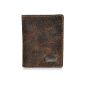 ROY ROBSON, leather, purse, wallet, purse, wallet, vertical, natural leather, brown, 10x13x1,5cm (W x H x D)