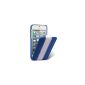 APIPO5LCJM1DBWEL Melkco Leather Case for iPhone 5 Jacka Blue / White (Accessory)