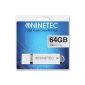 NINETEC Ace 64GB High Speed ​​2.0 USB Flash Drive Memory Stick White NT Ace (Electronics)