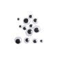 International Oz - Bag of 100 moving eyes assorted adhesive diameter black and white (Kitchen)