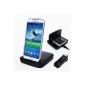 Duo Slot charger for Samsung GALAXY S4 S IV dual battery charging and phone docking station (Electronics)