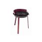 Landmann Rundgrill 34,5 cm, black, red, rust chrome, incandescent ember tray enamelled (garden products)