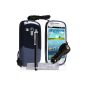 YouSave Accessories SA-EA01-Z954CP Pack Silicone Gel Case + Car Charger + Stylus + Screen Protector for Galaxy S3 Mini Gloss Black (Accessory)