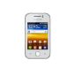 Samsung GT-S5360 Galaxy Y Smartphone HSDPA / 3G / EDGE / GPRS Wifi Bluetooth GPS Android Blanc (Electronics)