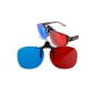 2pcs Red & Blue Clip-on 3D glasses for DVD Home Movie