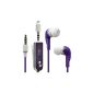 Seluxion - Wired Stereo Earphones Colour Purple for Nokia: Lumia 930 / Lumia 635 / Lumia 630 / Lumia 1320 / Lumia 1520 / Lumia 625 / Lumia 1020 / Lumia 920 / Lumia 925 / Lumia 720 / Lumia 520 / Lumia 620 / Lumia 820 / Nokia X / XL Nokia (Electronics)