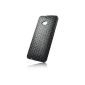 PULSARplus TPU Case Mobile Phone Case Case for HTC One M7 Case Cover in black (Electronics)