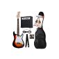 Rocktile Banger's Pack Complete electric guitar Sunburst (amplifier, tremolo, bag, cable, strap, Plecs, spare strings and school with CD / DVD) (Electronics)