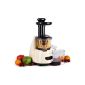Klarstein Fruitpresso Slow Juicer multifunction juicer electric juicer juice machine (150W, 70 U / min, start-stop protection) cream (Electronics)