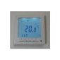 SM-PC®, digital thermostat for underfloor heating max 16A, large display, week program, white backlight # 847