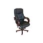 TecTake® Buffalo Split Leather Executive chair office chair (household goods)