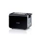 Bosch TAT8613 Compact Toaster Styline / steel u. Plastic / for 2 pieces of toast / 860 watts (household goods)