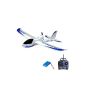 3 Channel RC Glider with 2.4GHz transmitter, remote controlled airplane Glider Firstar, wingspan of 750mm, aviator model with EPO material Complete set incl. Battery and remote control (Toys)