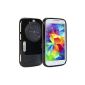 Galaxy K Zoom Case, GMYLE Zoom Lens with Case Cover for Samsung Galaxy K (S5 Zoom) - Black TPU case with zoom lens cap shell bag (Wireless Phone Accessory)