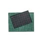 JPC cutting plate 450x300x3mm resistant cutting gridded surface Green / Black (Office Supplies)