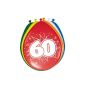 8 Balloons Number 60 Birthday colorful (Toys)