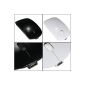 MECO Mouse Slim Bluetooth 3.0 Wireless No Wireless Rechargeable 2.4GHz USB 1200 DPI 4 buttons for black laptop (Electronics)