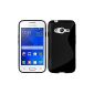 Samsung Galaxy Trend 2 - TPU Cover S-Style S Design Protective Case Cover Case Cover in Black (Wireless Phone Accessory)