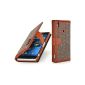 Goodstyle Talis - serial fashion, pocket with internal compartments of leather and Donegal tweed for Sony Xperia Z2, Donegal Tweed / cognac (Wireless Phone Accessory)
