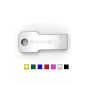 meZmory 16GB USB 2.0 Memory Stick Shape metal key | Waterproof | Silver (Electronics)