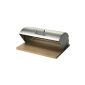 Zeller 20475 breadbox, stainless steel / rubber tree / 39 x 29 x 16 (household goods)