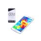 Ultra clear protective glass made of hard glass bullet-proof glass screen protection glass tempered glass sheet of Liamoo (Samsung Galaxy S5) (Electronics)