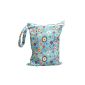 Diaper Bags Waterproof zippered pocket Washable Reusable Cartoon Pattern Baby cloth diaper bag Blue (Baby Product)