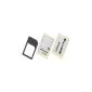 MicroSlM Adapter (Black) for lPhone 4 + lPad Mlcro SlM cards for use as a normal SIM card (electronic)