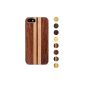 Media Devil Artisancase Apple iPhone 5 / 5s shell of wood (rosewood with maple strips) (Wireless Phone Accessory)
