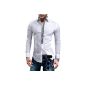 Men's shirt long sleeve shirt shirt BOLF Slim Fit Leisure 0939 (Textiles)