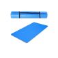 TecTake Yoga mat floor mat fitness gym sports blue bodybuilding 190x100x1,5cm (Miscellaneous)