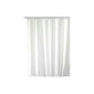 WENKO 19146100 curtain Uni White - anti-bacterial, washable, with 12 shower curtain rings, plastic - polyester, White (Kitchen)