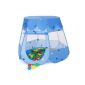 TecTake children's play tent + 100 balls + Pop-Up BLUE bag