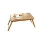 Songmics New Laptop Table Bed Table notebook reading table made of bamboo LLD001